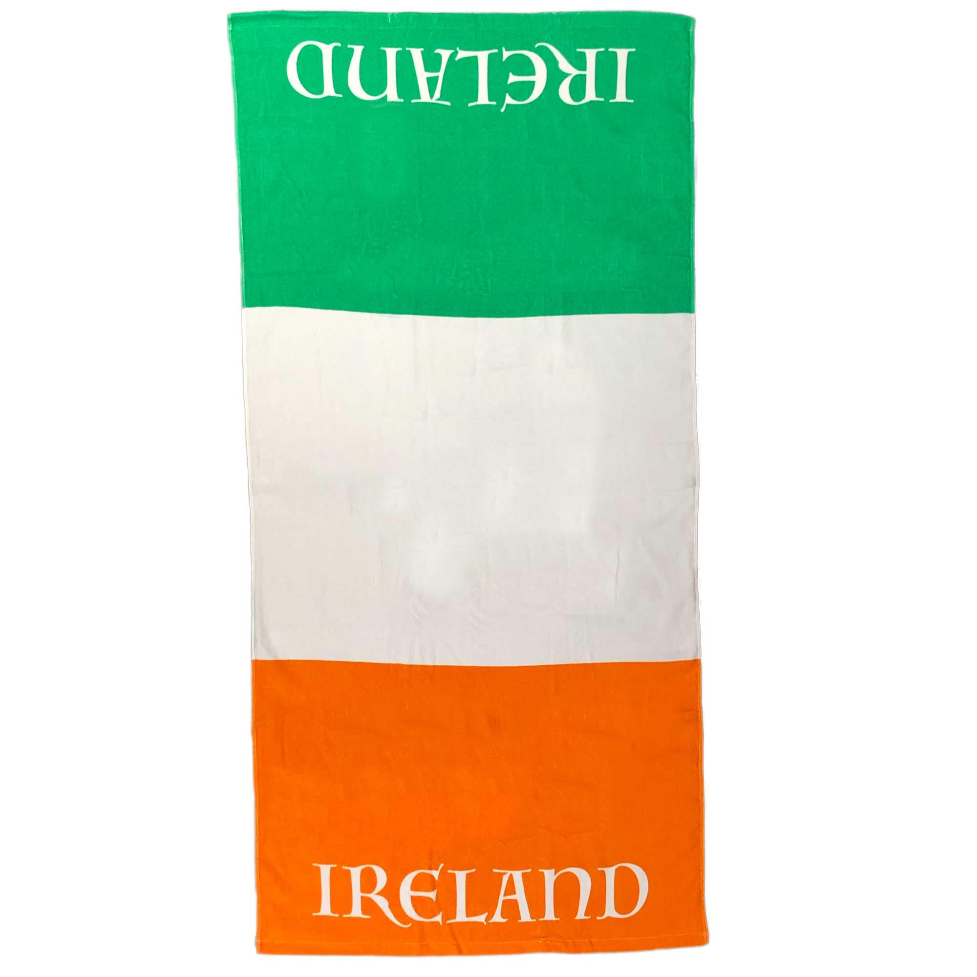 Ireland Giant Flag Beach & Bath Towel, 100% Cotton & 150cm X 75cm, Ireland Holiday Beach Towel, Big Bath Towel for Irish Sports Fans
