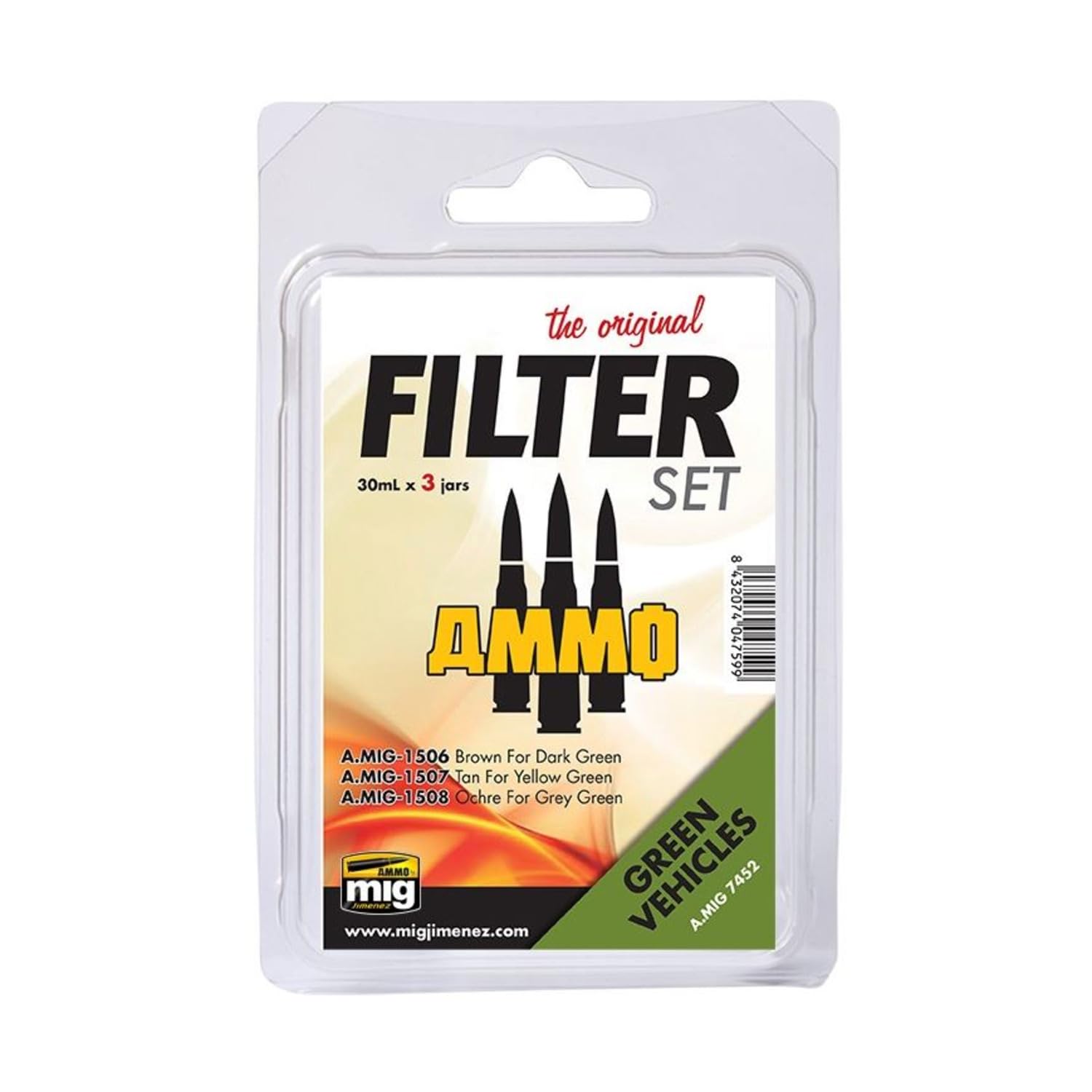 Ammo FILTER SET FOR GREEN VEHICLES