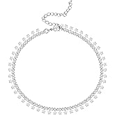 PAVOI 14K Gold Plated Anklet for Women - Trendy Link Chain Ankle Bracelet Summer Jewelry - Boho Dainty Anklets with Cubic Zirconia, Beaded, Evil Eye, Star, Station, Pearls Adjustable Gold Jewelry