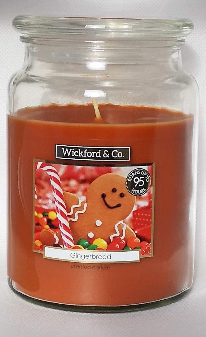 Luxury Scented Candle Gingerbread 18 Oz Jar with lid up to 95