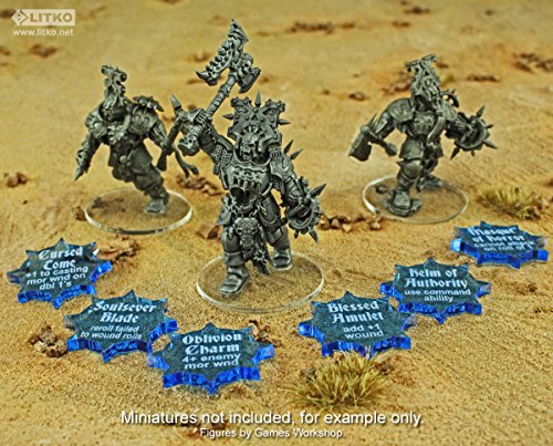 AoS: SKIRMISH, Artifacts Token Set, Fluorescent Blue (6)