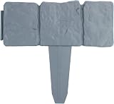 Pukkr 5M Grey Stone Effect Lawn Edging Pack of 20 Interlocking Cobblestone view 4