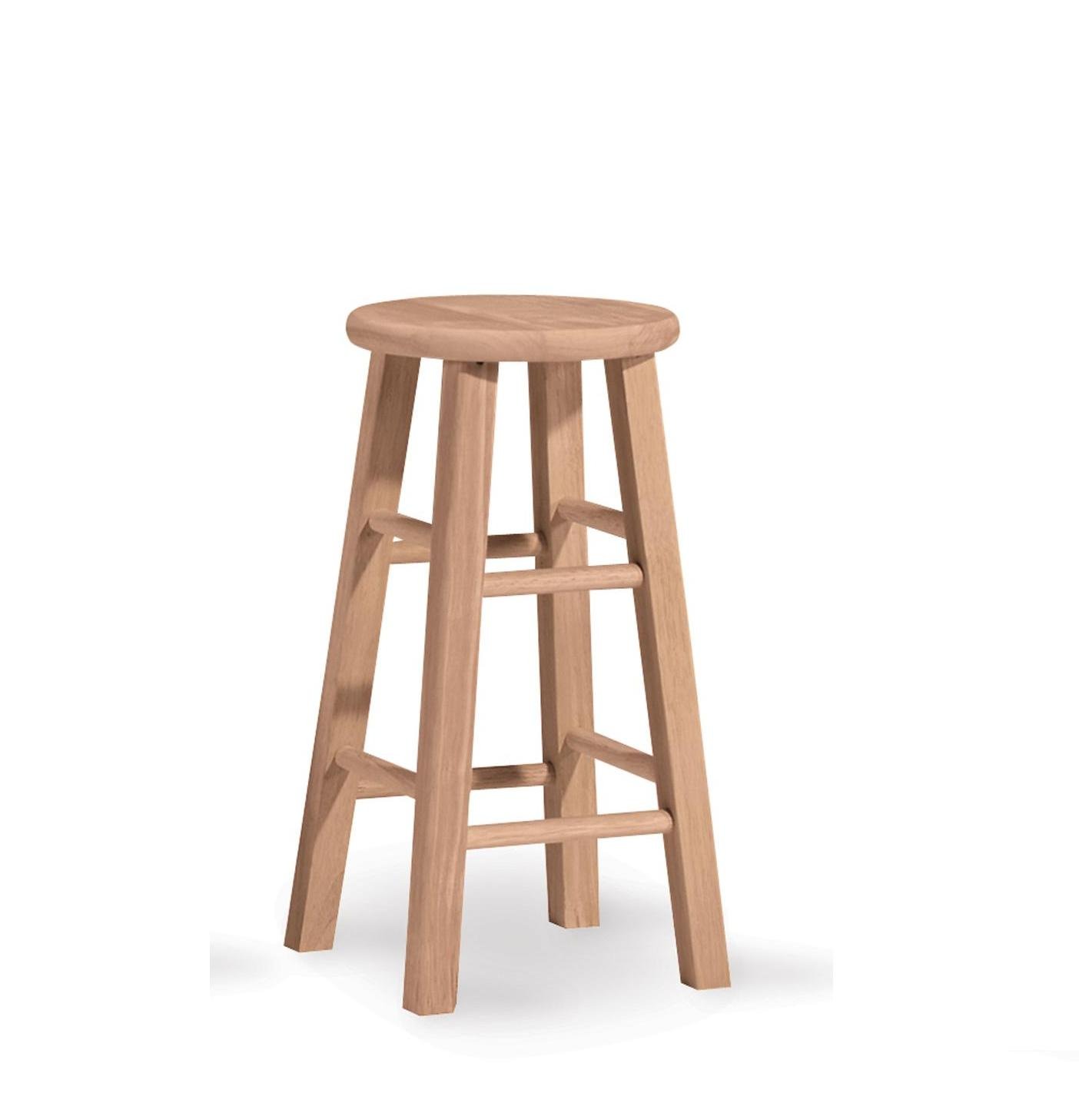 Best short unfinished bar stool
