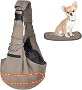 CUBY Puppy Carrier Adjustable Reversible Sling for Small Medium Dogs
