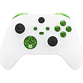 eXtremeRate Replacement Buttons for Xbox Series X & S Controller, Clear Green Custom Accessories Repair Bumpers Trigers Dpad ABXY Start Back Sync Share Keys Parts for Xbox Core Wireless Controller