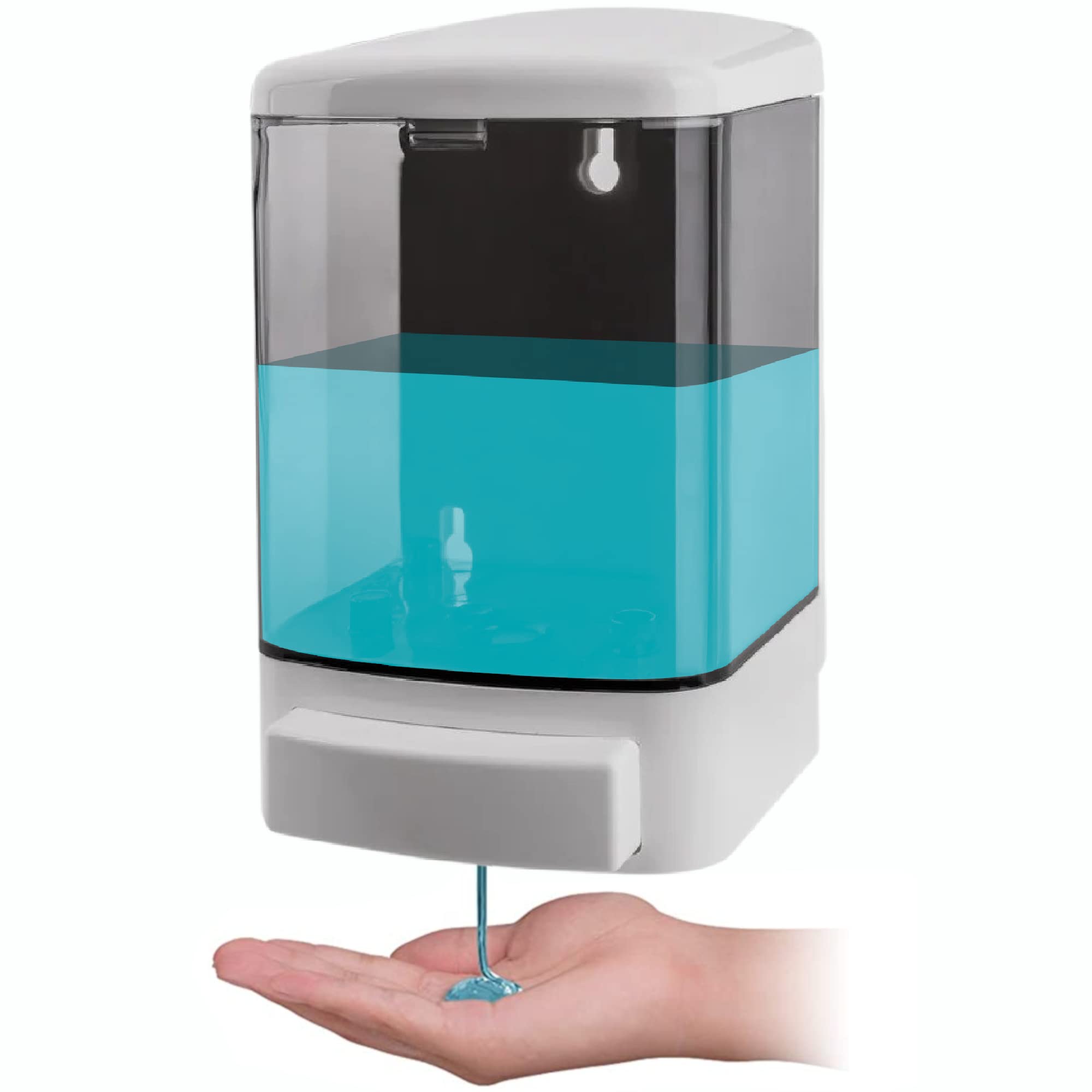 GUSTO Wall Manual Soap Dispenser 1000 ml Large Capacity for Kitchen Bathroom Restaurants Hotels Hospitals (1 PC)