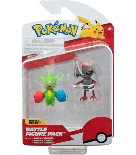 Køb Pokémon Battle Figure Set Figures 2-Pack Pikachu #5, Lechonk 5 Cm Hos Superhelten Legetøj