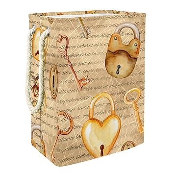 Klassisches Schloss Zusammenklappbarer Wäschekorb Faltbarer Korb