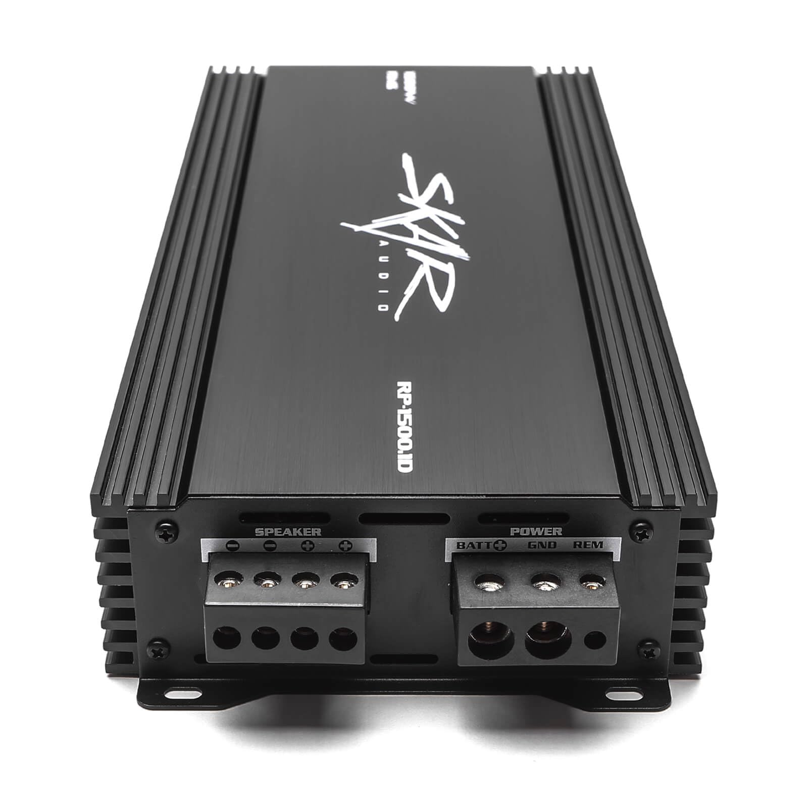 Skar Audio RP-1500.1D Monoblock Class D MOSFET Amplifier with Remote Subwoofer Level Control, 1500W