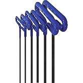 EKLIND 55166 Cushion Grip Hex T-Key allen wrench - 6pc set Metric MM sizes 2-6 (6In shaft)
