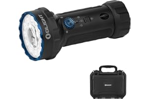 OLIGHT Marauder Mini 2 Bright Flashlight 10,000 Lumen with 750 Meters Beam Distance, Rechargeable Light with Dual Charging & 5 Lighting Modes for Outdoor, Camping, Emergencies (Black)
