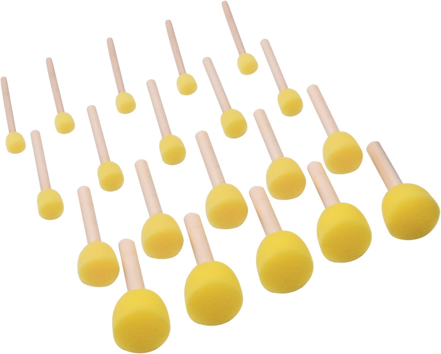 Sponge Brush Round Sponge Stippler Paint Tools For Kids Graffiti 4 Sizes 20 Pieces Amazon Co Uk Kitchen Home