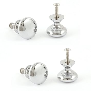 Uxcell Mirror Polish Handle Furniture Cabinet Drawer Knob 4 Pcs