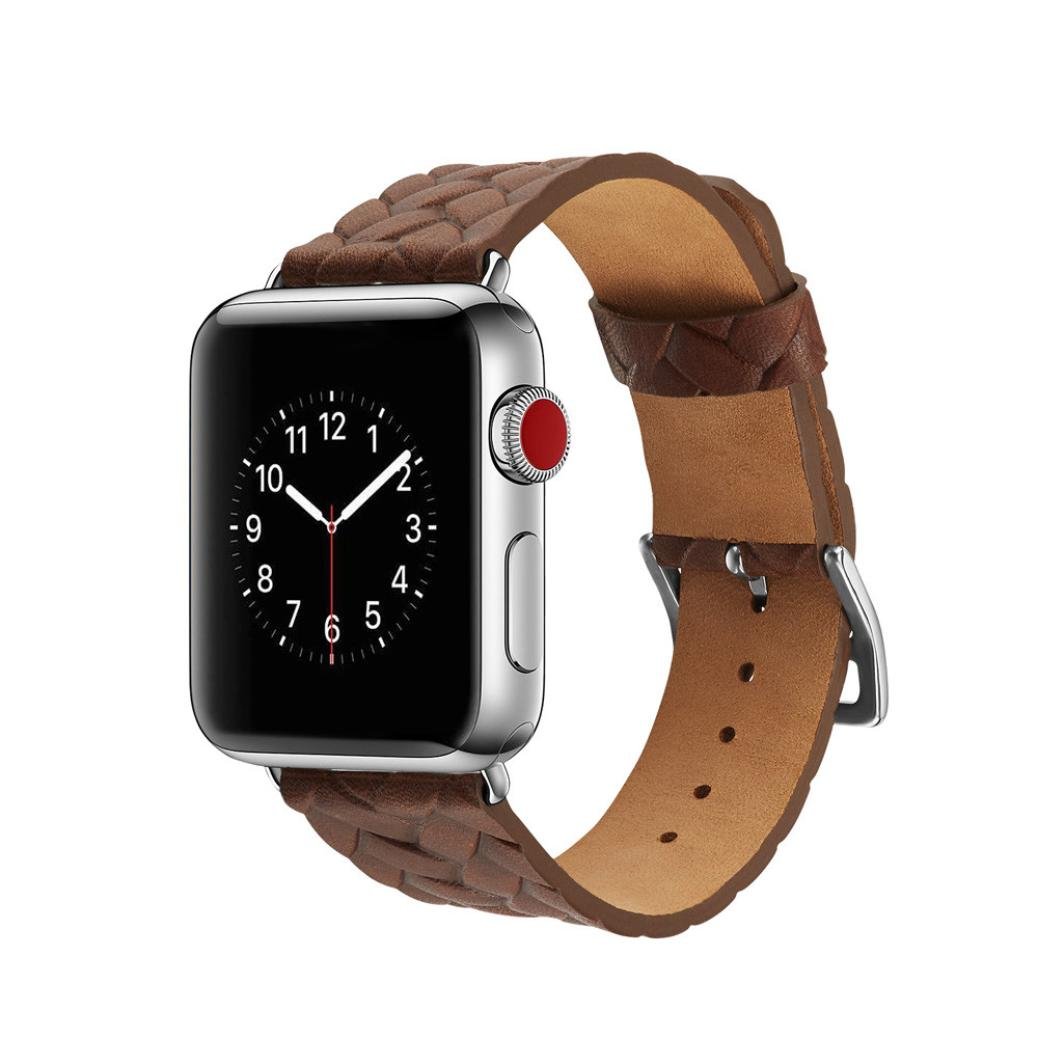 内祝い Inverleeレザーアクセサリーバンド交換用ブレスレットバンドfor Apple Watch 38 Mm 42 Mm 42mm ブラウン 42mm B07b1v7zs6 Studioweb Com