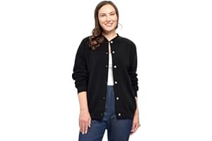 TURTLE BAY NEW YORK Womens Snap Up Jacket - Soft, Fleecy Lining for Three-Season Comfort