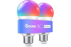 Govee Smart Light Bulbs, WiFi & Bluetooth Color Changing Light Bulbs, Music Sync, 16 Million DIY Colors RGBWW Color Lights Bu