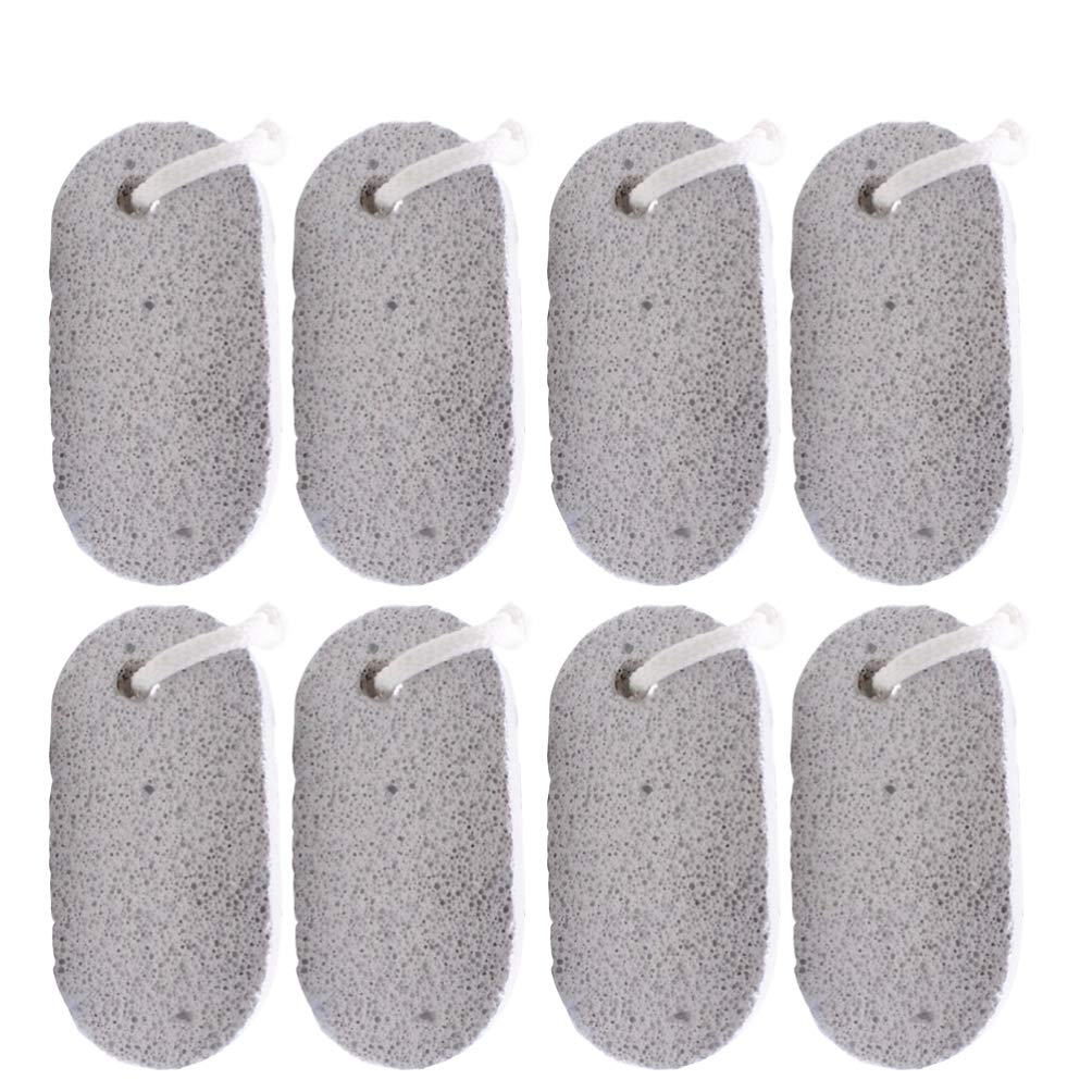 POPETPOP Hamster Chew Toys Oval Rocks Teeth Grinding Blocks,Natural Molar Stones for Rabbit,Chinchilla,Bunny,Rats (12Pcs)
