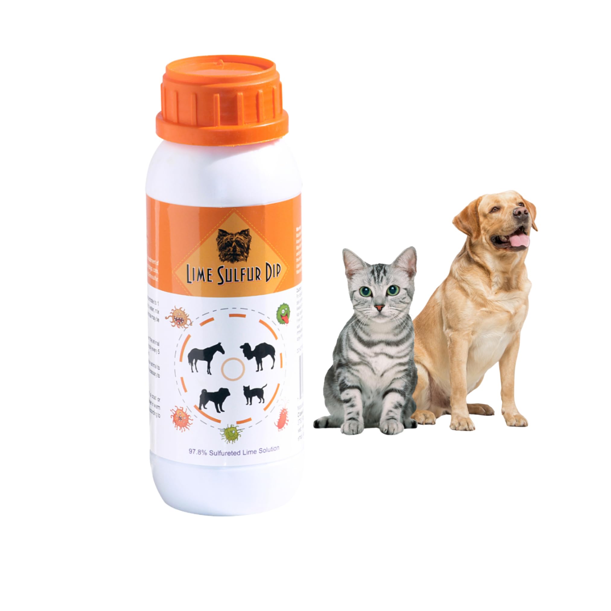 Classic's Lime Sulfur Dip (16 oz Pet Care & Veterinary Treatment for Ringworm, Mange and Itchy Skin - Xtra Strength Formula - Safe Solution for Dog, Cat, Puppy, Kitten, Horse