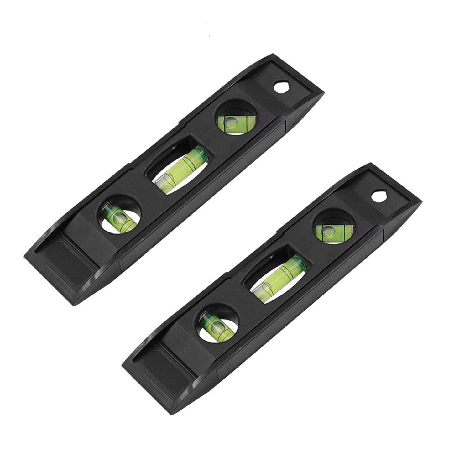 2pcs Magnetic Spirit Level Small Magnetic Torpedo Level Box Level Spirit Bubble Level