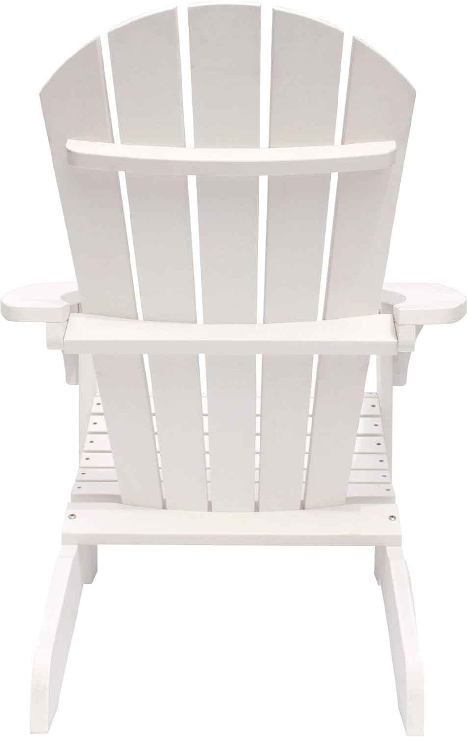 Shine Company 7618WT Royal Palm Adirondack Chair, White : Garden & Outdoor