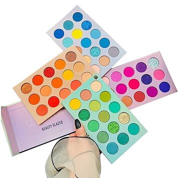 Amazon Com 60 Colors Eyeshadow Palette 4 In1 Color Board Makeup