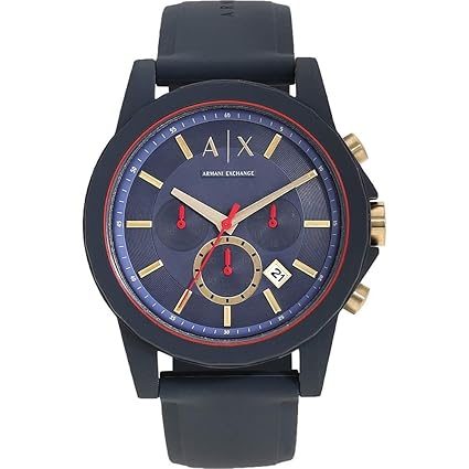 Mens Chronograph Synthetic Watch_Blue_Free Size