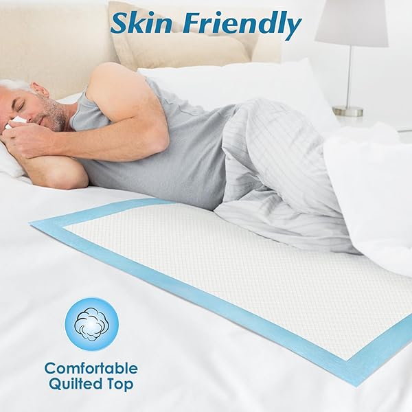 50 COUNT 30” X 36” SUPER ABSORBENCY DISPOSABLE UNDERPADS, LEAKPROOF QUICK DRYING, BABY PUPPY & ADULTS BED PADS DISPOSABLE ADULTS, DOG PEE PADS EXTRA LARGE, XXL INCONTINENCE PADS