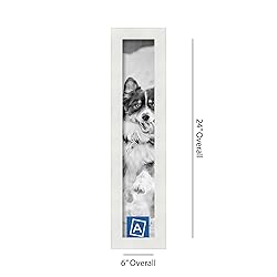 ArtToFrames 4x22 Inch White Picture Frame, This