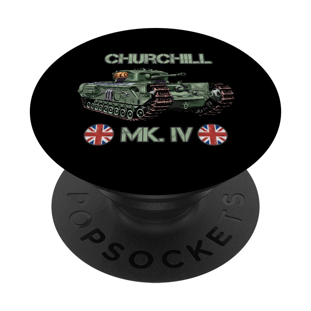 World War 2 British Army Tank Churchill Mk.4 gift PopSockets Swappable PopGrip