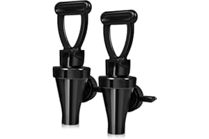 BRIFUTR (1 Pack) 03260.0002 Replacement Faucet Kit for Ice Tea Dispenser, Spigot Replacement for Tea Urn, Reusable Tea Faucet Kit with 1 Wing Nut and 1 C-Ring, BPA Free & Dishwasher Safe