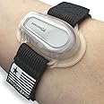 Flexible 4-26" Armband for Dexcom G6 CGM Sensor Adjustable & Transmitter Protection Patch Guard Cover (Clear)