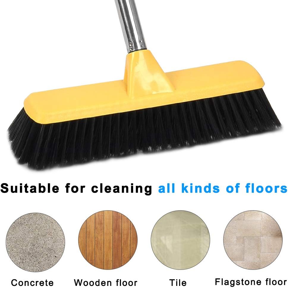 Floor Scrubbing Brush with Soft Bristles, 12.2 inch Wide - Image 5