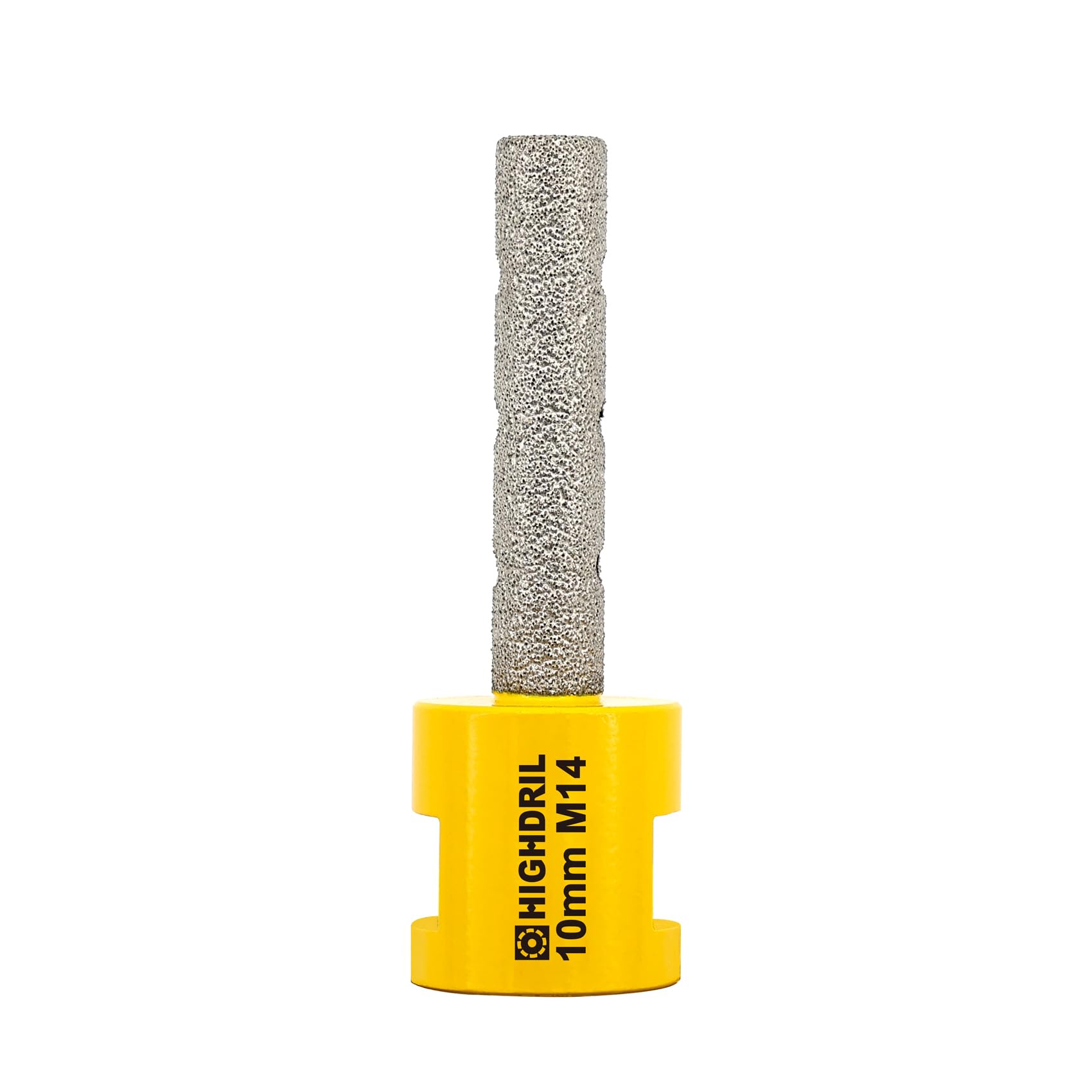 HIGHDRIL Diamond Milling Bit for Enlarging and Shaping Hole,Diameter 10mm (3/8") Dry Drilling Core Bit for Porcelain,Hard Ceramic,Granite and Marble