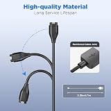 TiMOVO USB Charger Cable w/2 Type C Adapters for Garmin Fenix Vivoactive view 4