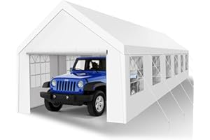 SNENBLUME Heavy Duty Carport, Spacious 20x40 Outdoor Shelter Portable Garage, Waterproof Canopy with Easy Assembly & All-Weather Protection