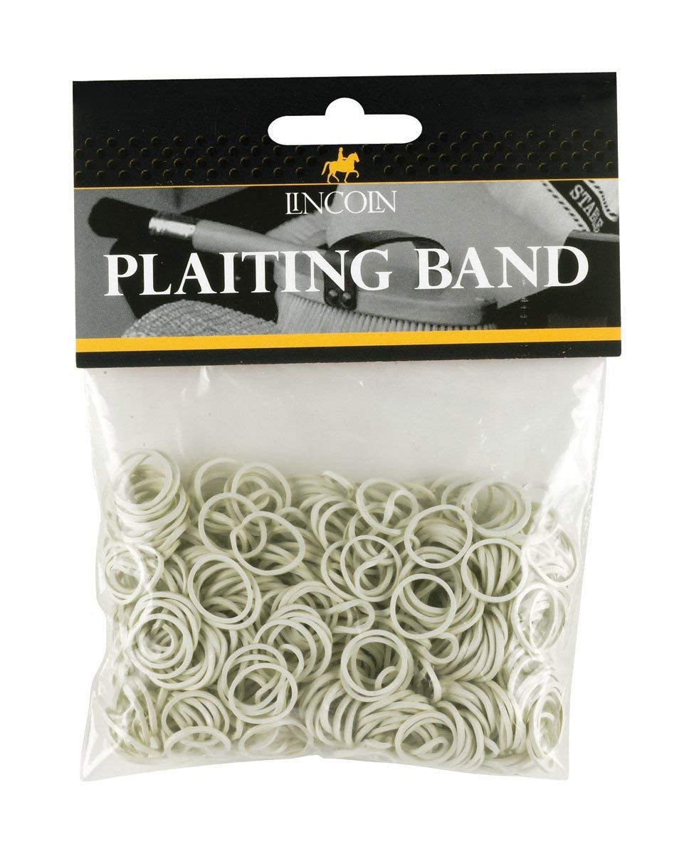Battles Equine 425-0219 Lincoln Plaiting Bands (White),1 Pack