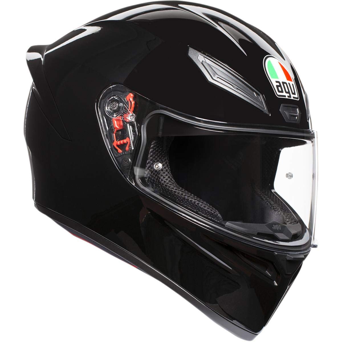 AGV UnisexAdult Full Face K1 Motorcycle Helmet Black