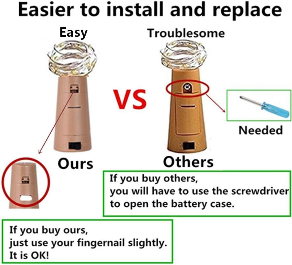 FANSIR Wine Bottle Lights with Cork - Image 5