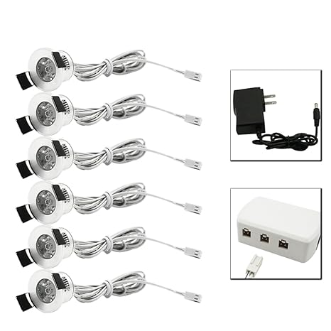 Amazon.com: lediary, 12 V LED bajo clóset luces Silvery ...