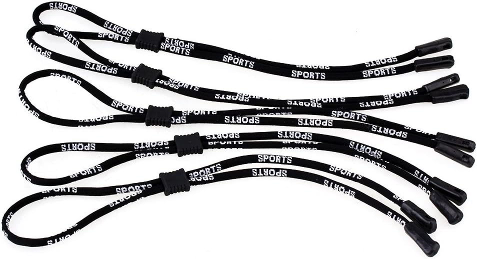 Black Sunglass Holder Strap AntiSlip Eyeglasses Neck Cord String