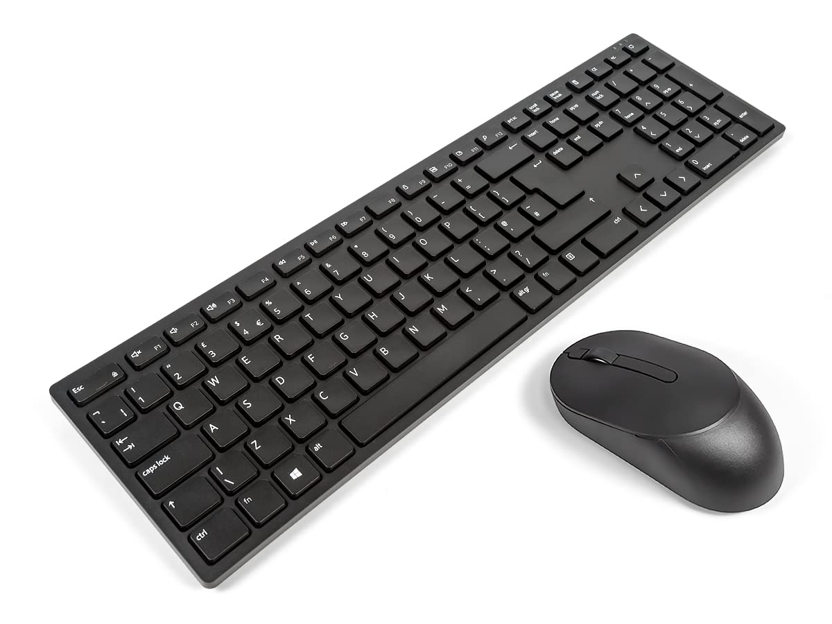 Dell Pro KM5221W - Keyboard and Mouse Set - Wireless - QWERTY - UK - Black - for Latitude 33XX 2-in-1, Precision Mobile Workstation 5750, 77XX, Vostro 35XX, 36XX