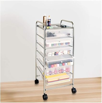 Amazon Com Coohole Storage Rack Shelf 6 Layer Drawer Storage Cart