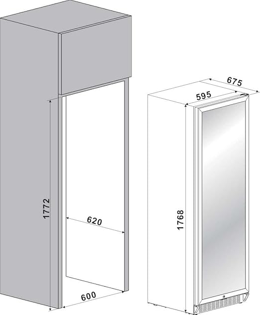Enfriador de vino Nevada de 140 botellas nevera para vino con 2 ...