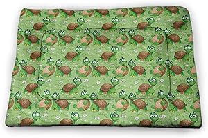 DayDayFun Nursery Pet Mats for Dogs Funny Playful Jungle Animals Wildlife Mammals Trees Flowers Colorful Cute Nature Pet Mats for Food and Water Multicolor