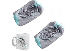 Shoe Laundry Bags for Washing Machine, 2Pcs Reusable Shoe Washing Bag, Laundry Bag for Washer and Dryer (Grey-2PCS)