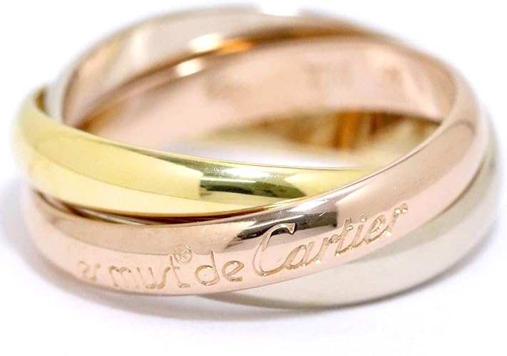 Amazon カルティエ Cartier トリニティ クラシック 55 リング K18yg Wg Pg スリーゴールド 3連 Mm 18金 750 指輪 中古 リング 通販