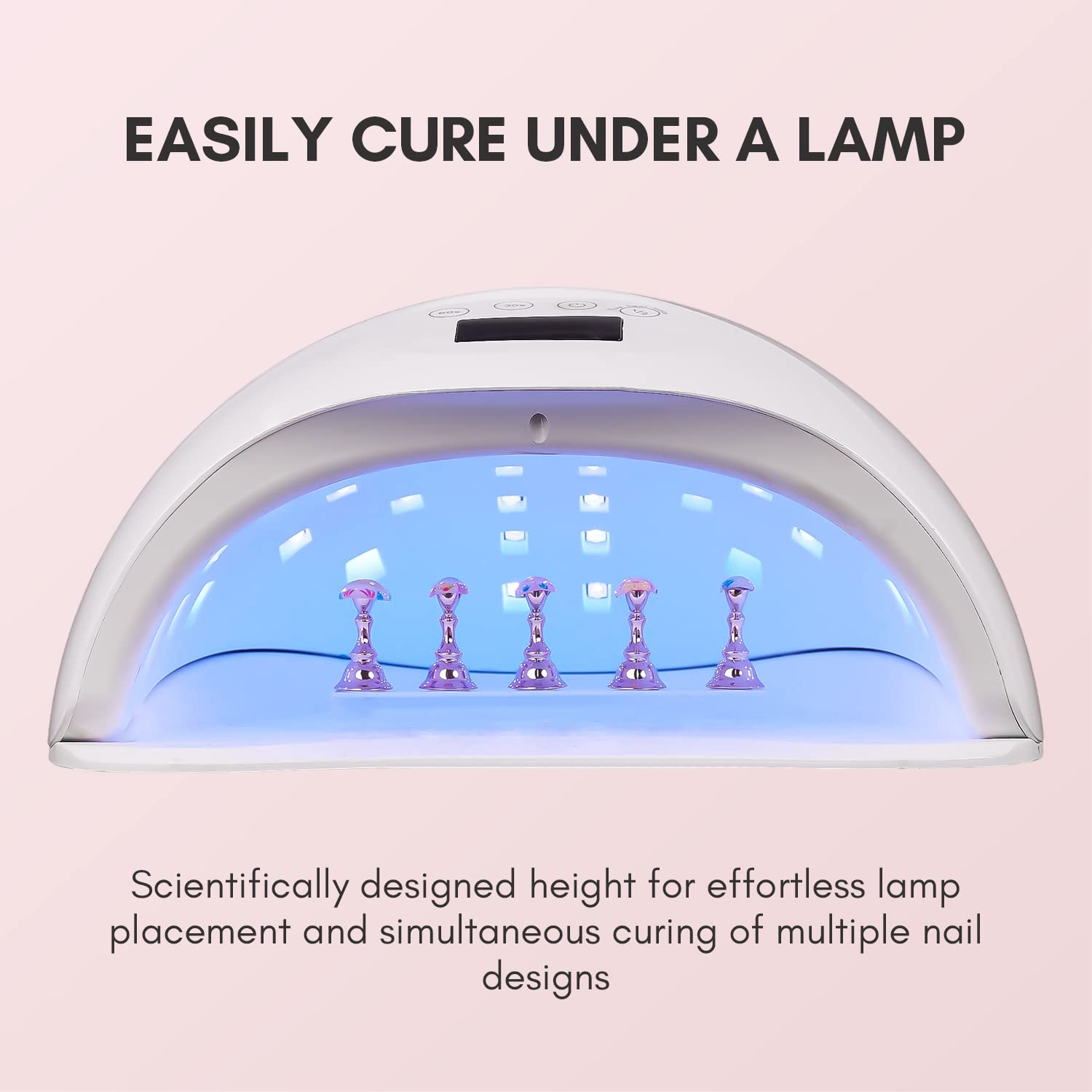 Makartt Nail Stand for Nails Art Display Practice Nail Holder for Painting Nails Stand for False Nail Press On Designs Magnetic Fake Nail Holder with 1M Double-sided Tape For Home DIY Salon Supplies - Image 7