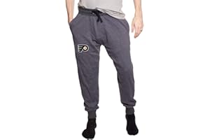 Calhoun Mens Officially Licensed NHL French Terry Tapered Slim Leg Jogger Style Sweatpants