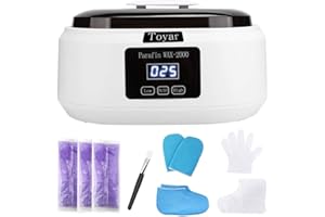 TOYAR Paraffin Wax Machine for Hand and Feet，Touchscreen Paraffin Wax Warmer with 1.98lb Wax Moisturizing Paraffin Spa Wax Bath Kit, Large Capacity at Home for Smooth and Soft Skin（White）