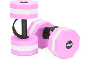 WELSPO 1 Pair EVA Foam Water Dumbbells for Pool Exercise, Water Weights Aquatic Exercise Dumbbells, Aquatic Fitness Weights, Enhance Your Fitness Journey with Water Aerobics Equipment and Pool Weights